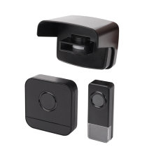 Trådløs indkørselsalarm m/ringeklokke sort